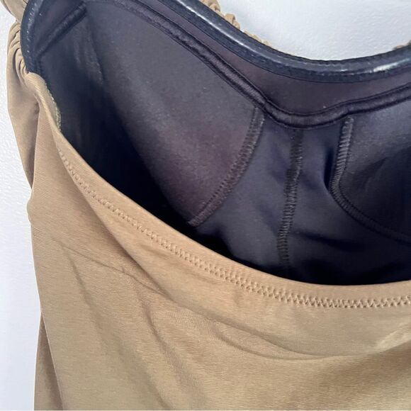 Lands’ End Balloon Bandeau One Piece Swimsuit 6 Molded Cups Gorgeous - Picture 3 of 4